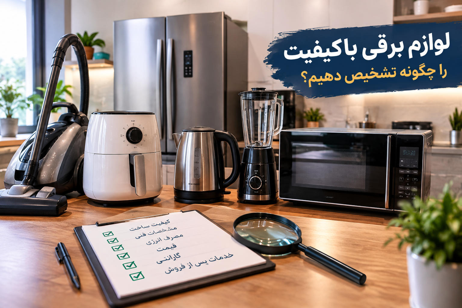 لوازم برقی باکیفیت و نکات تشخیص کیفیت لوازم خانگی